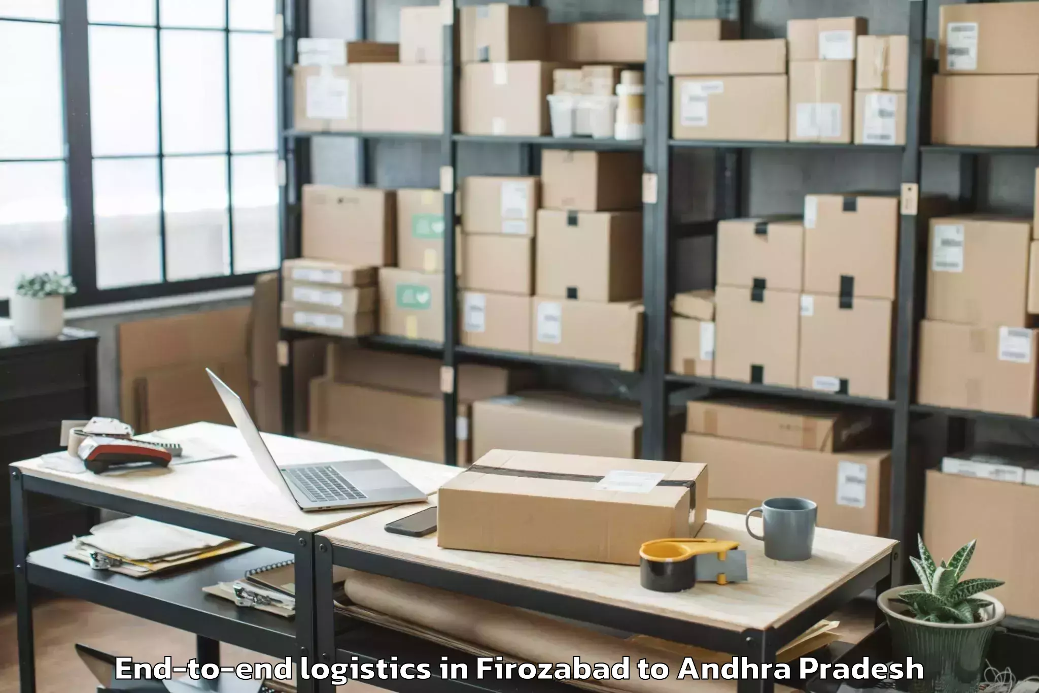 Top Firozabad to Piduguralla End To End Logistics Available